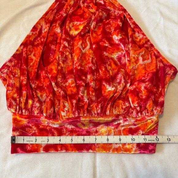 Free People XS Take A Break Velvet Halter Top Sleeveless~ Festive Party - Picture 4 of 8